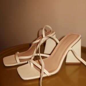 Size 6.5 White Heels